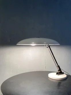 Pamono Industrial Dutch Table Lamp from Nedalo, 1950s><noscript><img width=