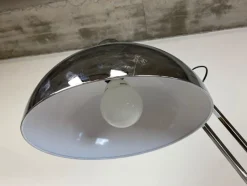 Pamono Industrial Floor Chrome Lamp, 1980s><noscript><img width=