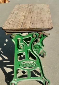 Discount Pamono Industrial Garden Table in Cast-Iron with Pine Top, 1900