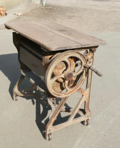 Pamono Industrial Garden Table with Pine Top, 1900><noscript><img width=