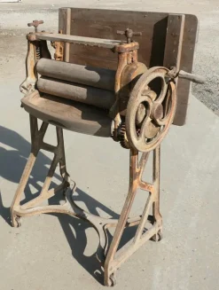 Pamono Industrial Garden Table with Pine Top, 1900><noscript><img width=