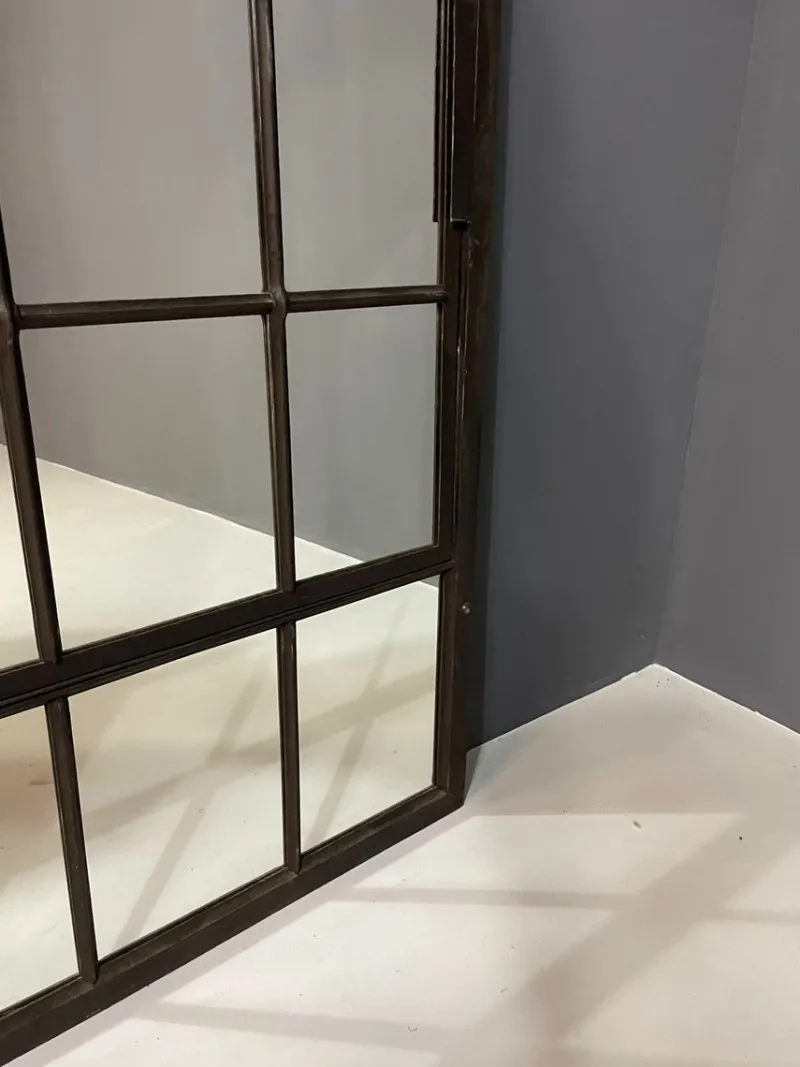 Pamono Industrial Iron Mirror with Patina, Czechoslovakia, 1960s> Mirrors