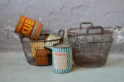Sale Pamono Industrial Metal Basket, 1940s