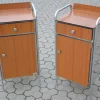 Clearance Pamono Industrial Nightstands, 1960s, Set of 2