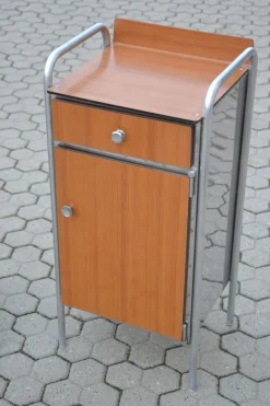 Clearance Pamono Industrial Nightstands, 1960s, Set of 2