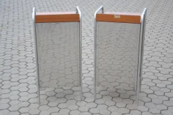 Clearance Pamono Industrial Nightstands, 1960s, Set of 2