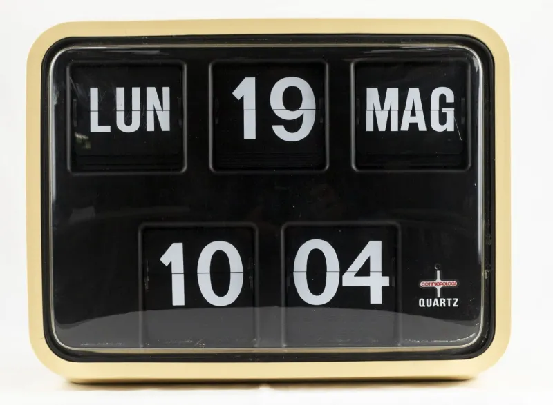New Pamono Industrial Sideral 17 Flip Clock from Cotini, 1980s