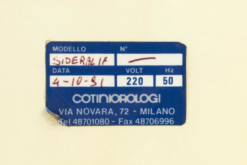 New Pamono Industrial Sideral 17 Flip Clock from Cotini, 1980s
