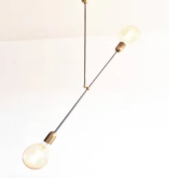New Pamono Industrial Steel & Brass Modern Pendant Lamp from Balance Lamp