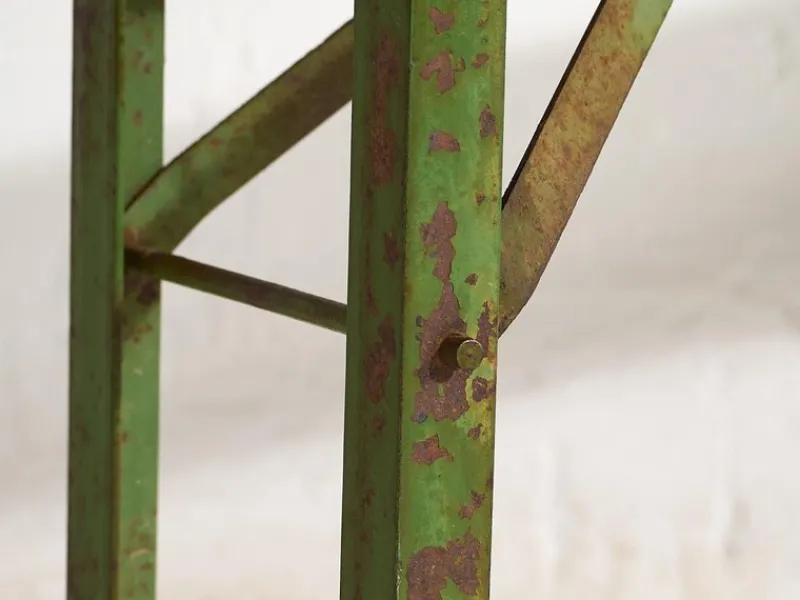 Pamono Industrial Style Folding Bench, 1950> Benches