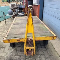 Outlet Pamono Industrial Transport Cart in Cast Iron and Wood