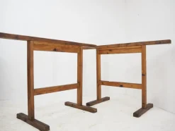 Online Pamono Industrial Trestle Table Bases, Early 20th Century, 1930s, Set of 2