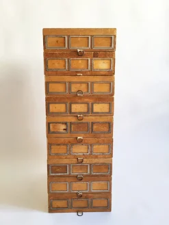 Clearance Pamono Industrial Wooden Storage Box, 1920s