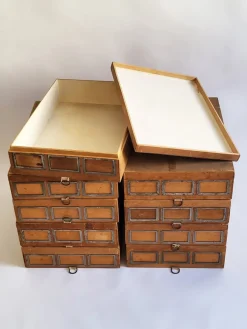Clearance Pamono Industrial Wooden Storage Box, 1920s