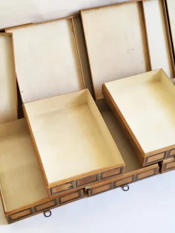 Clearance Pamono Industrial Wooden Storage Box, 1920s