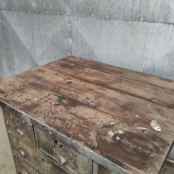 Pamono Industrial Workbench in Metal & Wood><noscript><img width=