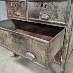 Pamono Industrial Workbench in Metal & Wood><noscript><img width=