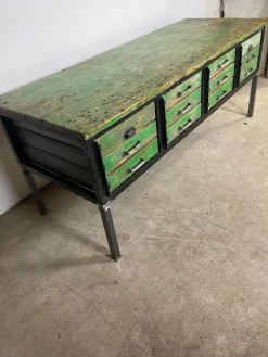 Pamono Industrial Workbench in Wood><noscript><img width=
