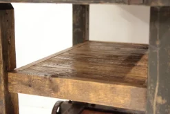 New Pamono Industrial Worktable on Wheels, Former Czechoslovakia, 1960s