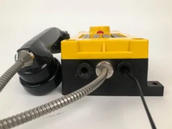 Pamono Industry Wall Mount Telephones in Bright Yellow from Tesla, 2004, Set of 2><noscript><img width=