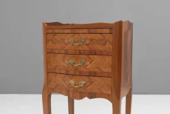 Pamono Inlaid Bedside Tables, 1950s, Set of 2><noscript><img width=