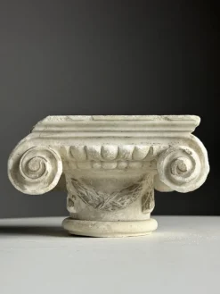 Pamono Ionic Hand Carved Marble Capital><noscript><img width=