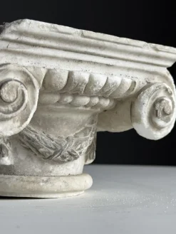 Pamono Ionic Hand Carved Marble Capital><noscript><img width=