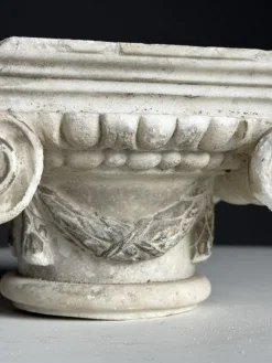 Pamono Ionic Hand Carved Marble Capital><noscript><img width=