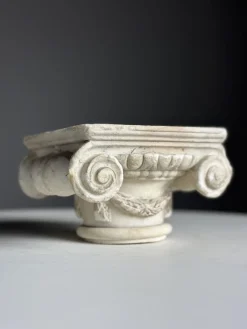 Pamono Ionic Hand Carved Marble Capital><noscript><img width=