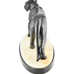 Pamono Irenee Rochard, Art Deco Panther Sculpture, 1930s, Bronze><noscript><img width=
