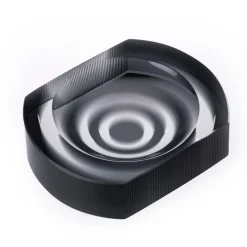 Pamono Iride Cut Ashtray by Federico Peri for Purho Murano