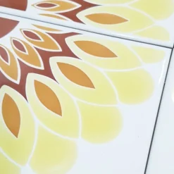 Pamono Iris Starburst Tiles, Italy, 1970s, Set of 24><noscript><img width=