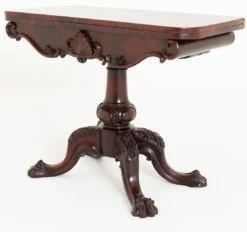 Pamono Irish Card Table in Mahogany, 1860s> Game Tables