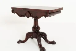 Pamono Irish Card Table in Mahogany, 1860s><noscript><img width=