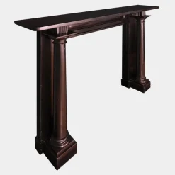 Pamono Irish Regency Black Kilkenny Marble Fireplace, 1800