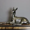 Pamono Irénée Rochard, Art Deco Antelope, 1920s, Babbitt> Art Deco
