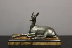 Pamono Irénée Rochard, Art Deco Antelope, 1920s, Babbitt><noscript><img width=