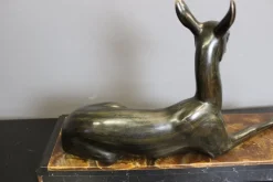 Pamono Irénée Rochard, Art Deco Antelope, 1920s, Babbitt><noscript><img width=