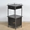 Clearance Pamono Iron & Brass Nightstand, 1910s