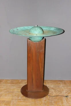 Pamono Iron and Copper Fountain by Tom Torrens, 1990><noscript><img width=