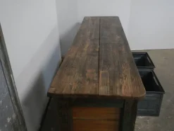 Pamono Iron and Fir Countertop Counter, 1950s><noscript><img width=