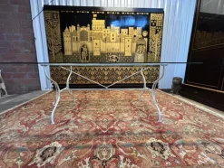 Pamono Iron and Glass Garden Set, Set of 7><noscript><img width=