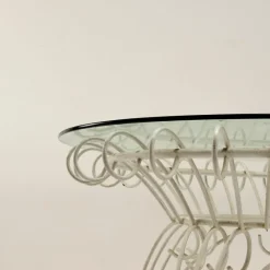 Pamono Iron and Glass Garden Table, 1960s><noscript><img width=