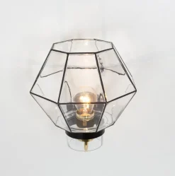 Hot Pamono Iron and Glass Wall Light Sconces from Limburg, Germany, 1960s, Set of 2