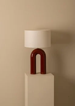 Sale Pamono Iron Ceramic Arko Table Lamp by Simone & Marcel