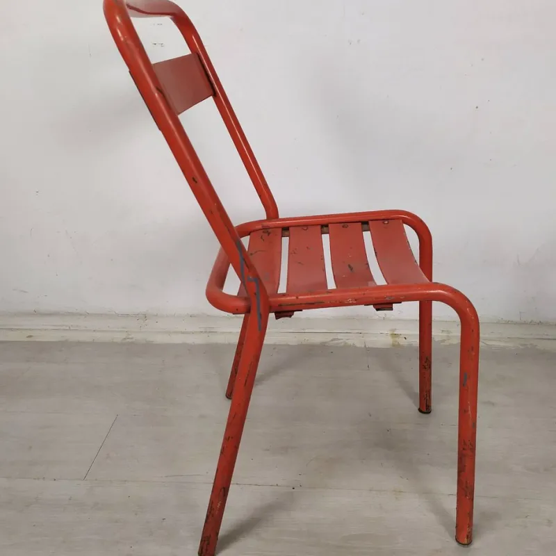 Outlet Pamono Iron Garden Chairs from Tolix, 1950s, Set of 4