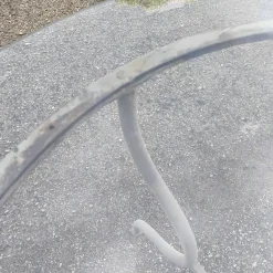 New Pamono Iron Outdoor Table with Round Glass Top, 1990s