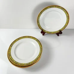 Pamono Ironstone Yvonne Plates from Orchies, Early 20th Century, Set of 6><noscript><img width=