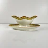 Hot Pamono Ironstone Yvonne Sauceboat from Orchies, Early 20th Century