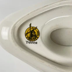 Hot Pamono Ironstone Yvonne Sauceboat from Orchies, Early 20th Century